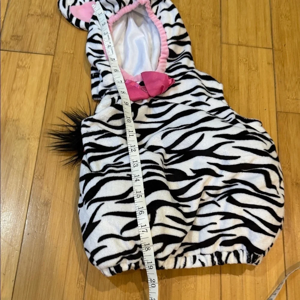 Koala Kids Infant Girl Plush Black White Stripe Baby Zebra Costume Hoodie 6-9m